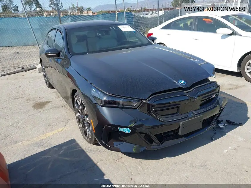 2024 BMW I5 M60 VIN: WBY43FK03RCN96580 Lot: 45172402
