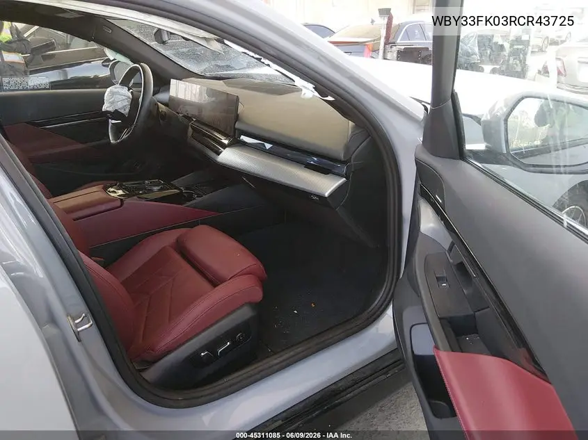 2024 BMW I5 Edrive40 VIN: WBY33FK03RCR43725 Lot: 45311085