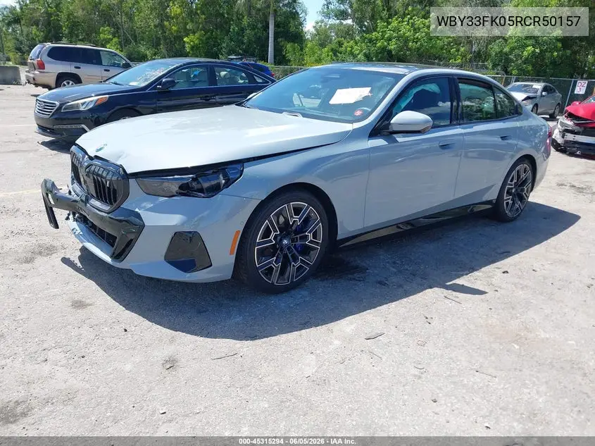 2024 BMW I5 Edrive40 VIN: WBY33FK05RCR50157 Lot: 45315294