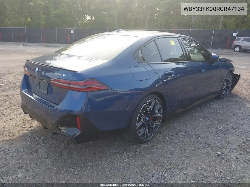 2024 BMW I5 Edrive40 VIN: WBY33FK00RCR47134 Lot: 45344886