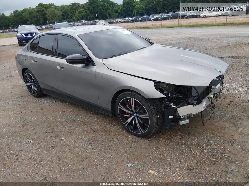 2024 BMW I5 M60 VIN: WBY43FK09RCP76825 Lot: 45405315