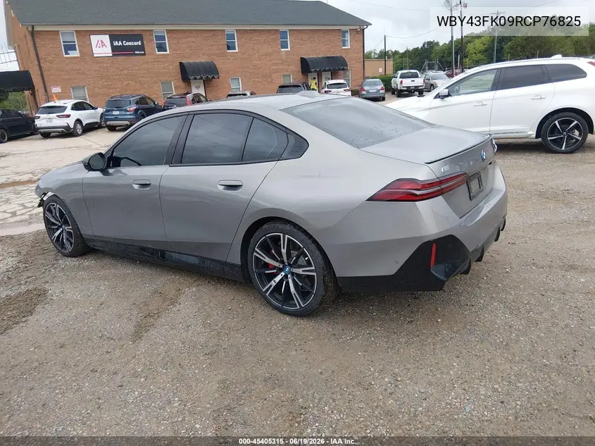2024 BMW I5 M60 VIN: WBY43FK09RCP76825 Lot: 45405315