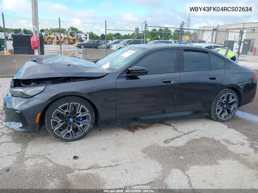 2024 BMW I5 M60 VIN: WBY43FK04RCS02634 Lot: 45413666