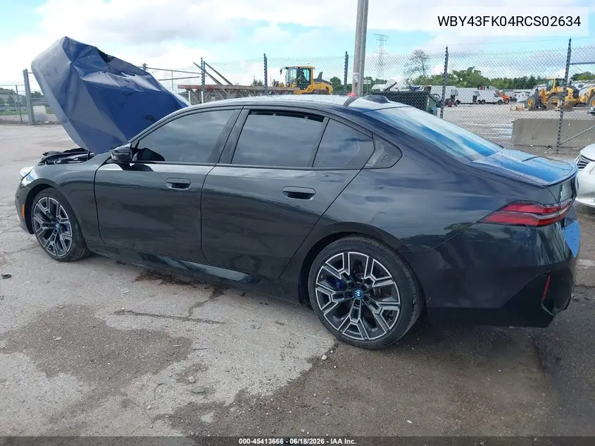 2024 BMW I5 M60 VIN: WBY43FK04RCS02634 Lot: 45413666