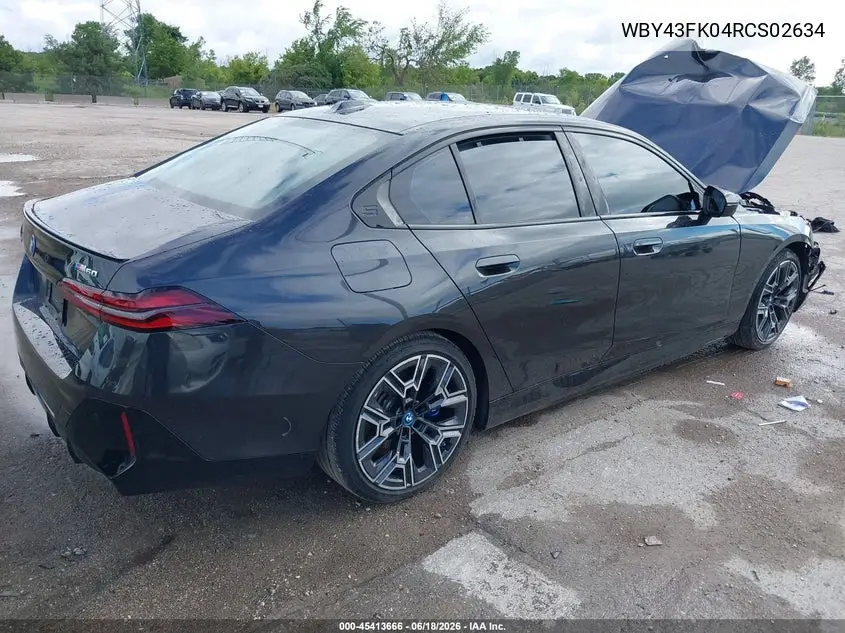 2024 BMW I5 M60 VIN: WBY43FK04RCS02634 Lot: 45413666