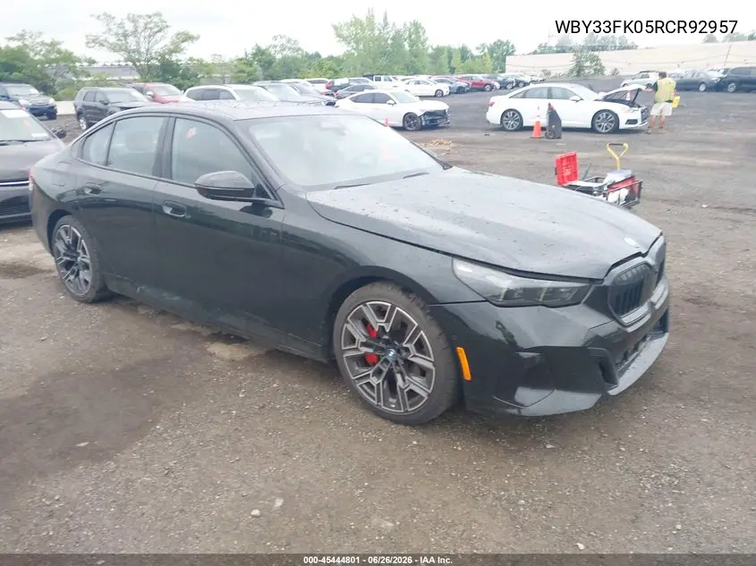 2024 BMW I5 Edrive40 VIN: WBY33FK05RCR92957 Lot: 45444801