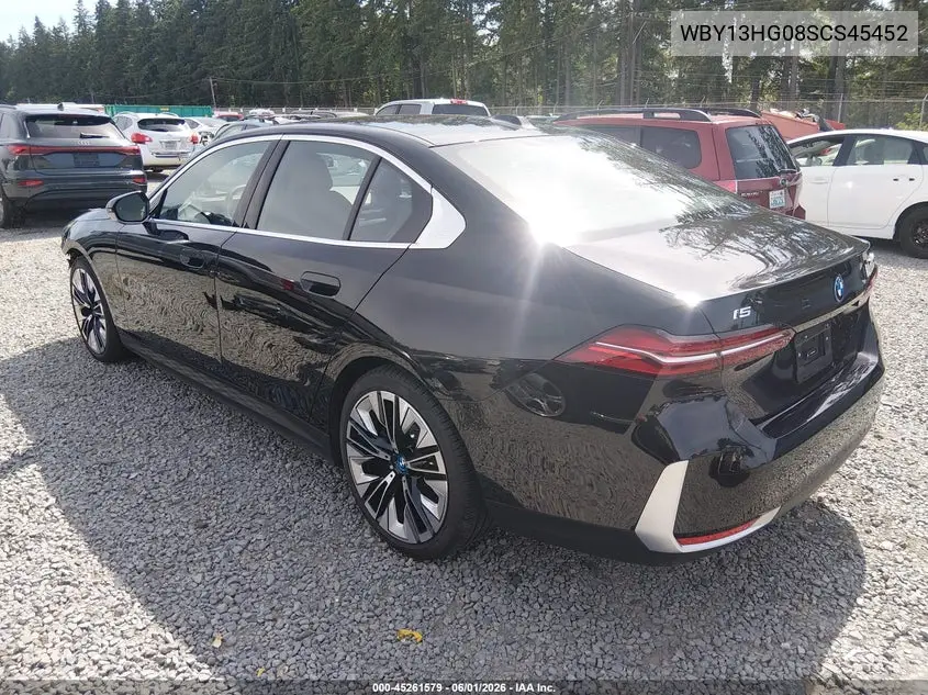 2025 BMW I5 xDrive40 VIN: WBY13HG08SCS45452 Lot: 45261579