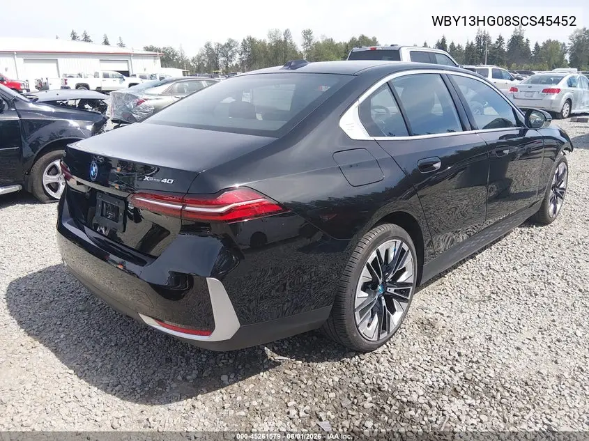 2025 BMW I5 xDrive40 VIN: WBY13HG08SCS45452 Lot: 45261579