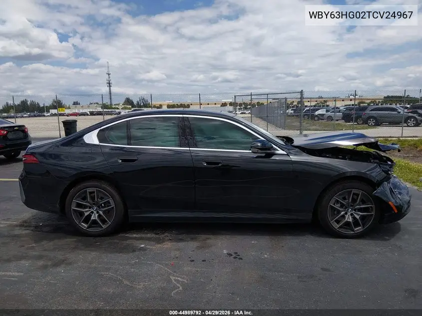 2026 BMW I5 Edrive40 VIN: WBY63HG02TCV24967 Lot: 44989792