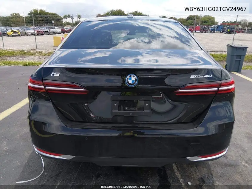 2026 BMW I5 Edrive40 VIN: WBY63HG02TCV24967 Lot: 44989792