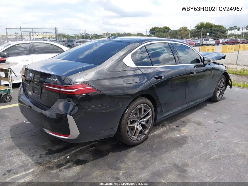 2026 BMW I5 Edrive40 VIN: WBY63HG02TCV24967 Lot: 44989792