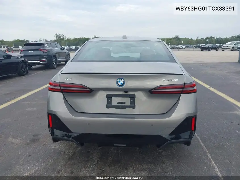 2026 BMW I5 Edrive40 VIN: WBY63HG01TCX33391 Lot: 45301079