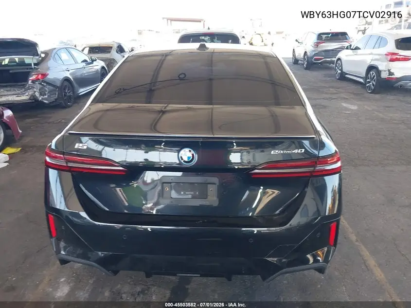 2026 BMW I5 Edrive40 VIN: WBY63HG07TCV02916 Lot: 45503582