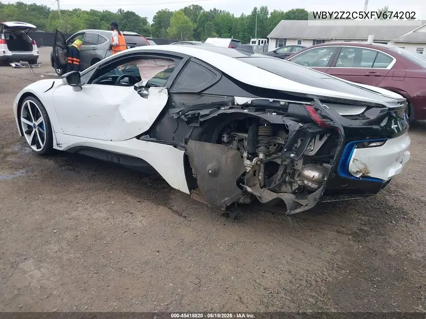 2015 BMW I8 VIN: WBY2Z2C5XFV674202 Lot: 45418820