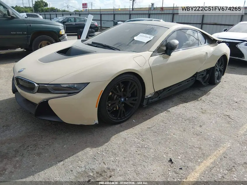 2015 BMW I8 VIN: WBY2Z2C51FV674265 Lot: 45534636