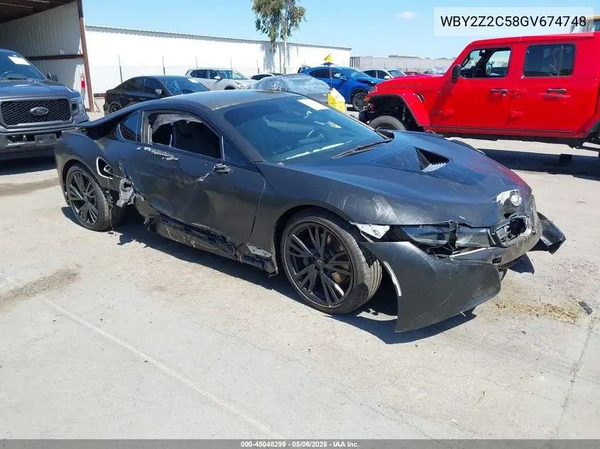 2016 BMW I8 VIN: WBY2Z2C58GV674748 Lot: 45048299