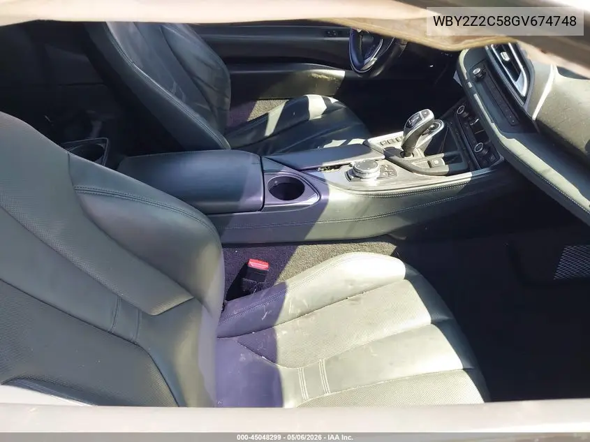 2016 BMW I8 VIN: WBY2Z2C58GV674748 Lot: 45048299