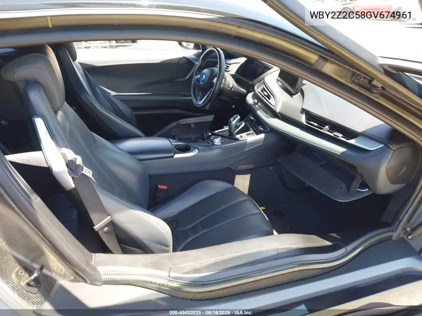 2016 BMW I8 VIN: WBY2Z2C58GV674961 Lot: 45402025