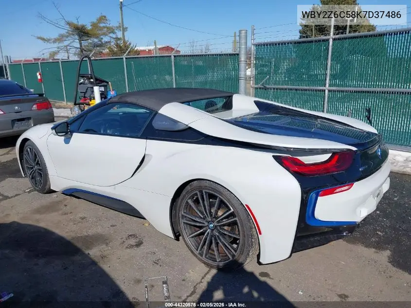2019 BMW I8 VIN: WBY2Z6C58K7D37486 Lot: 44320576