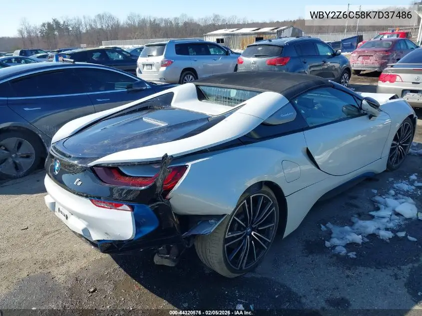 2019 BMW I8 VIN: WBY2Z6C58K7D37486 Lot: 44320576