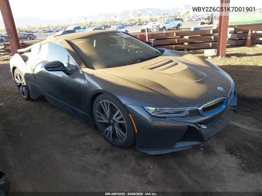 2019 BMW I8 VIN: WBY2Z6C51K7D01901 Lot: 44810329