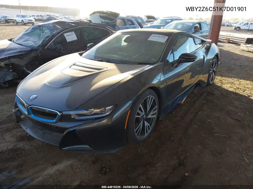 2019 BMW I8 VIN: WBY2Z6C51K7D01901 Lot: 44810329