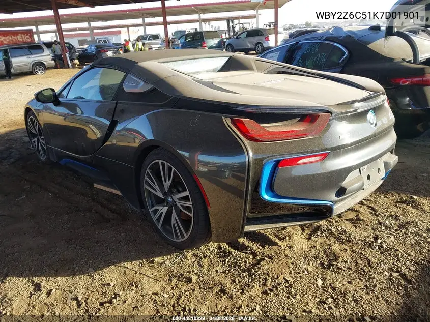 2019 BMW I8 VIN: WBY2Z6C51K7D01901 Lot: 44810329