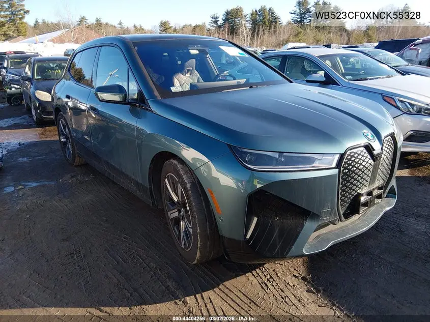 2022 BMW Ix xDrive50 VIN: WB523CF0XNCK55328 Lot: 44404256
