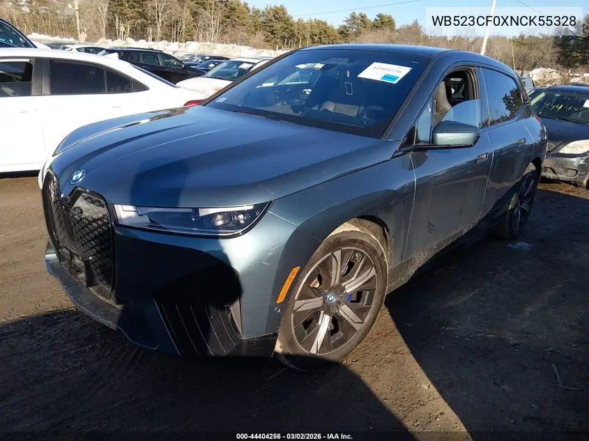 2022 BMW Ix xDrive50 VIN: WB523CF0XNCK55328 Lot: 44404256