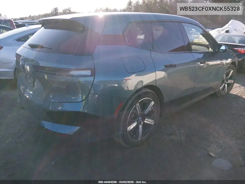 2022 BMW Ix xDrive50 VIN: WB523CF0XNCK55328 Lot: 44404256