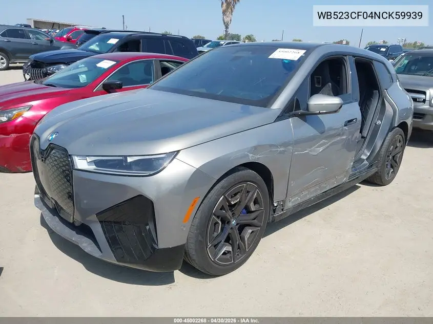 2022 BMW Ix xDrive50 VIN: WB523CF04NCK59939 Lot: 45002268