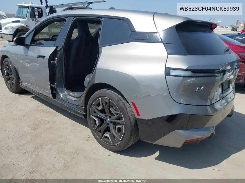 2022 BMW Ix xDrive50 VIN: WB523CF04NCK59939 Lot: 45002268