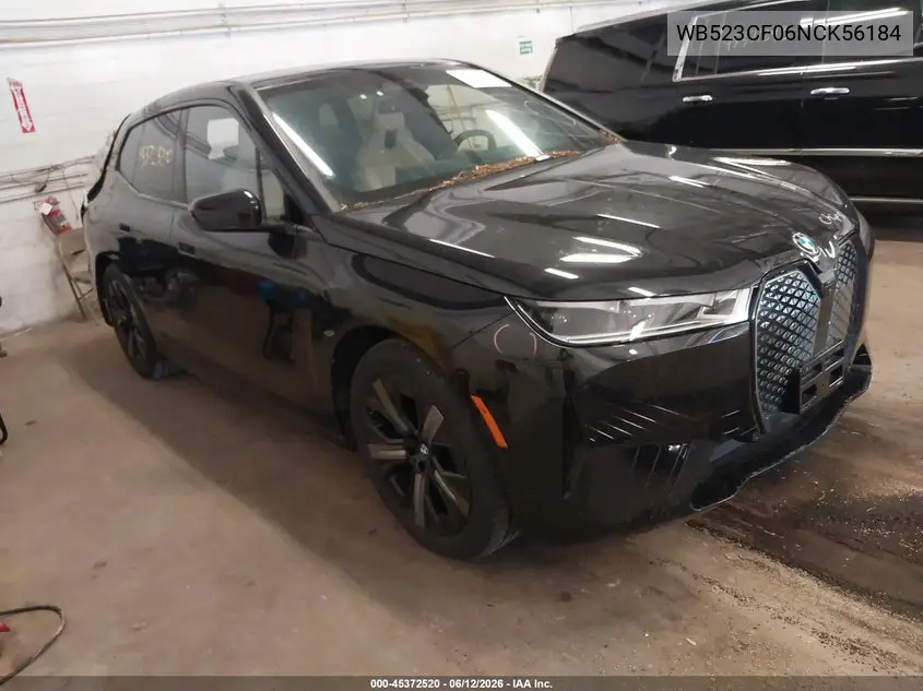 2022 BMW Ix xDrive50 VIN: WB523CF06NCK56184 Lot: 45372520