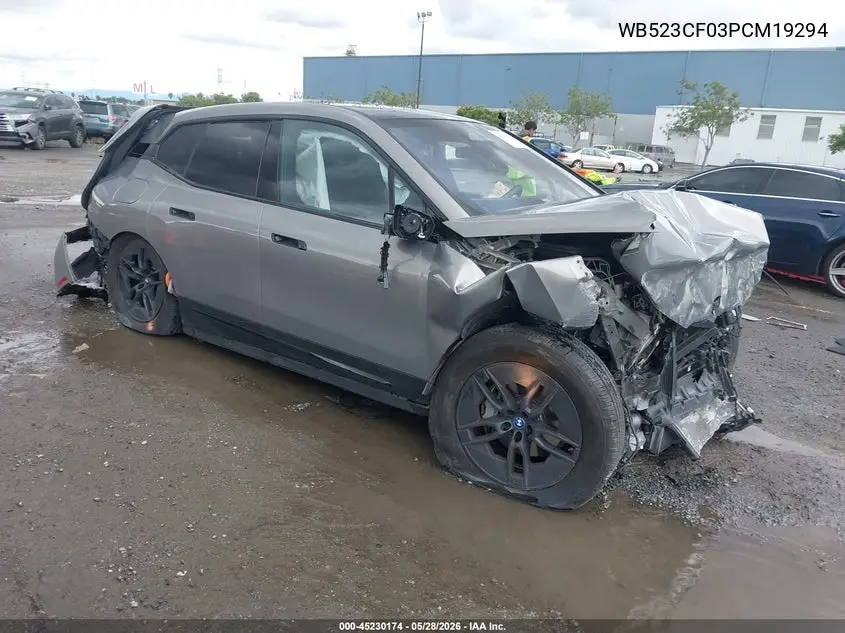 2023 BMW Ix xDrive50 VIN: WB523CF03PCM19294 Lot: 45230174