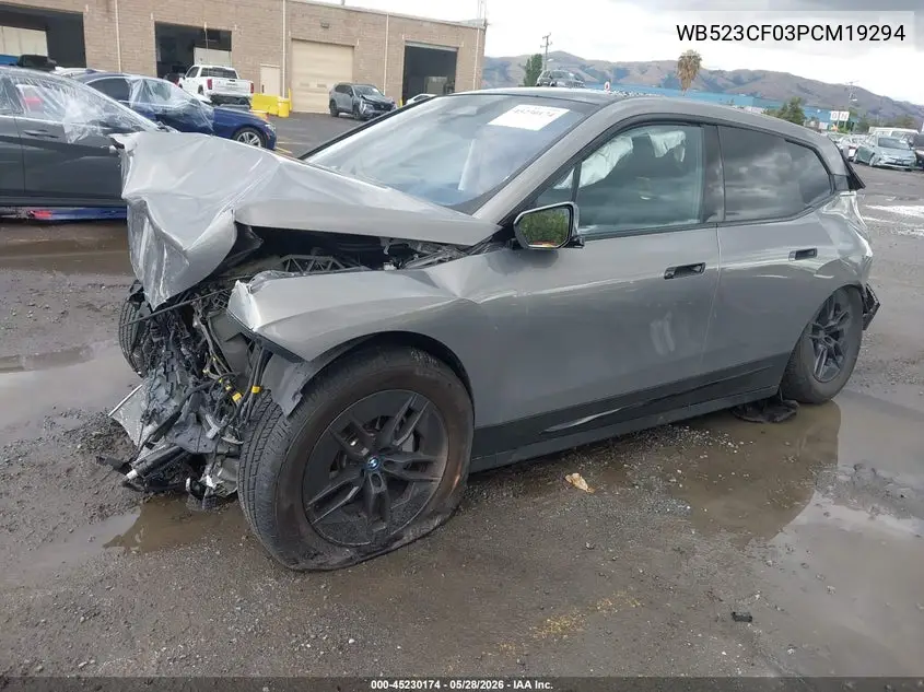 2023 BMW Ix xDrive50 VIN: WB523CF03PCM19294 Lot: 45230174