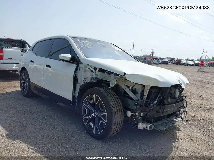 2023 BMW Ix xDrive50 VIN: WB523CF0XPCM24038 Lot: 45488971