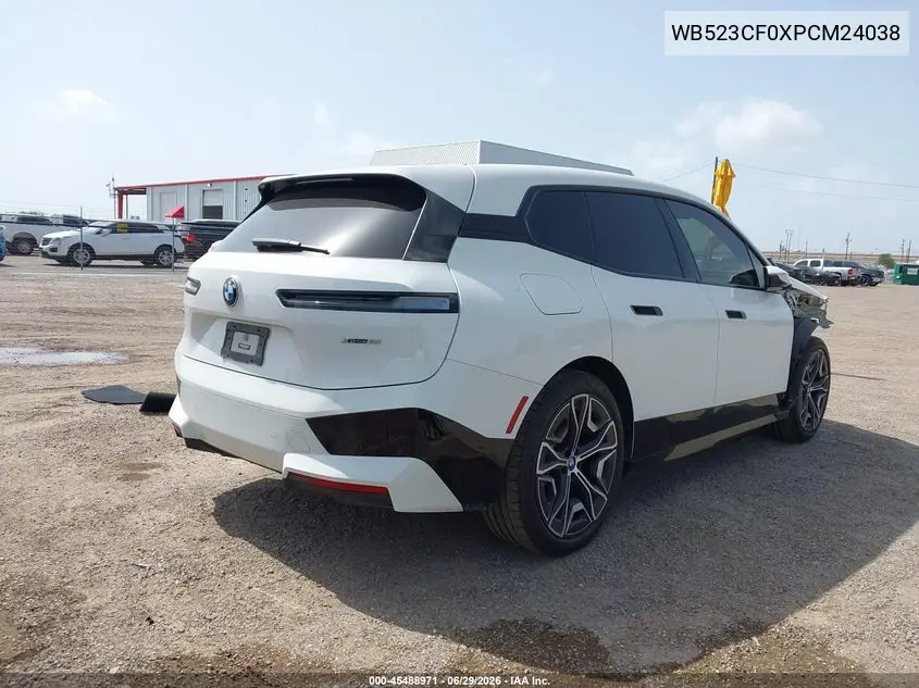 2023 BMW Ix xDrive50 VIN: WB523CF0XPCM24038 Lot: 45488971
