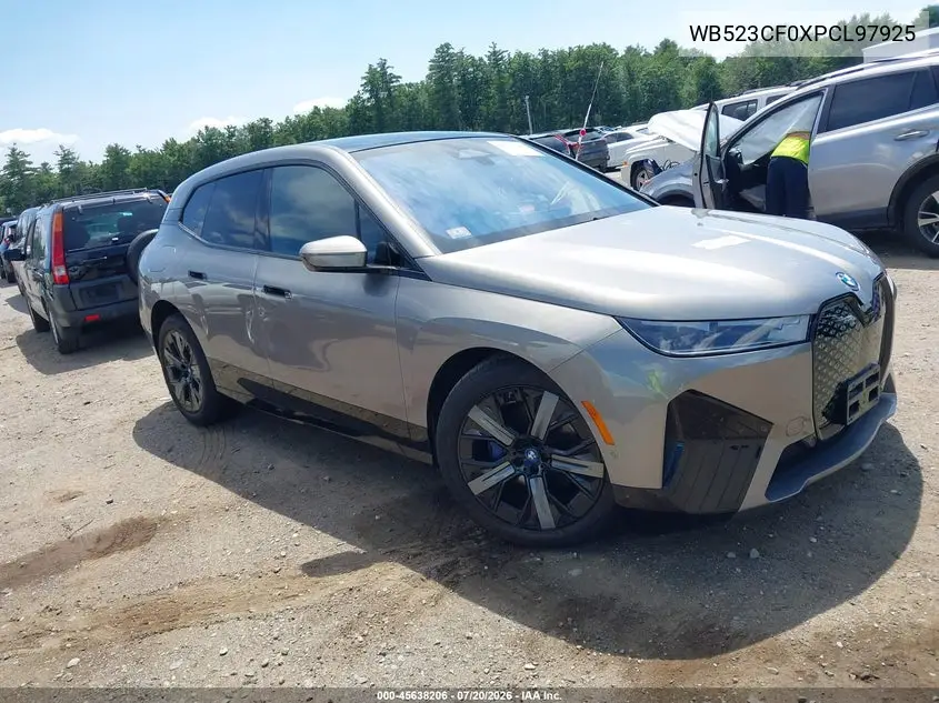 2023 BMW Ix xDrive50 VIN: WB523CF0XPCL97925 Lot: 45638206