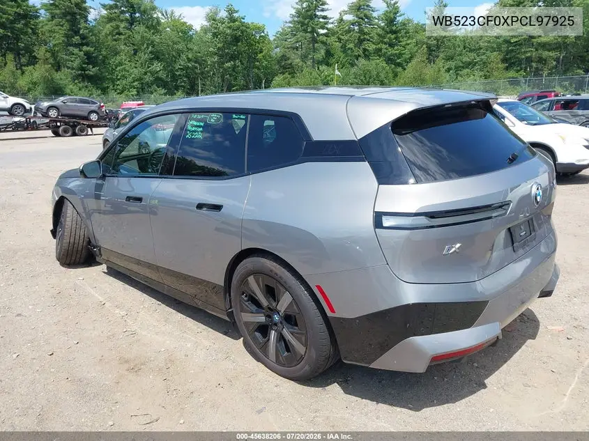 2023 BMW Ix xDrive50 VIN: WB523CF0XPCL97925 Lot: 45638206