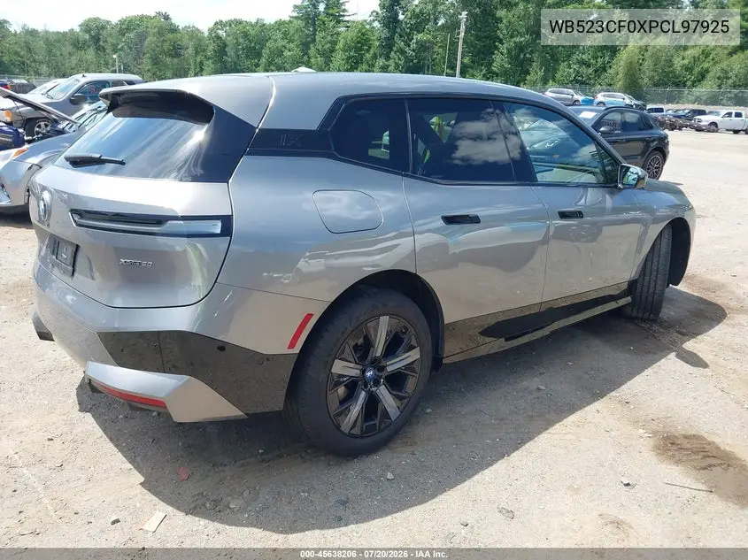 2023 BMW Ix xDrive50 VIN: WB523CF0XPCL97925 Lot: 45638206