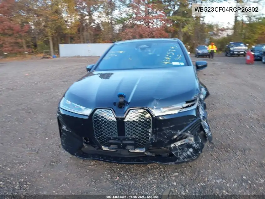 2024 BMW Ix xDrive50 VIN: WB523CF04RCP26802 Lot: 43615497