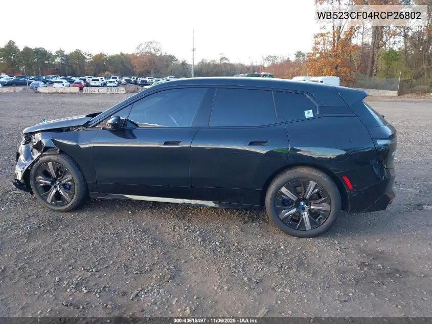2024 BMW Ix xDrive50 VIN: WB523CF04RCP26802 Lot: 43615497