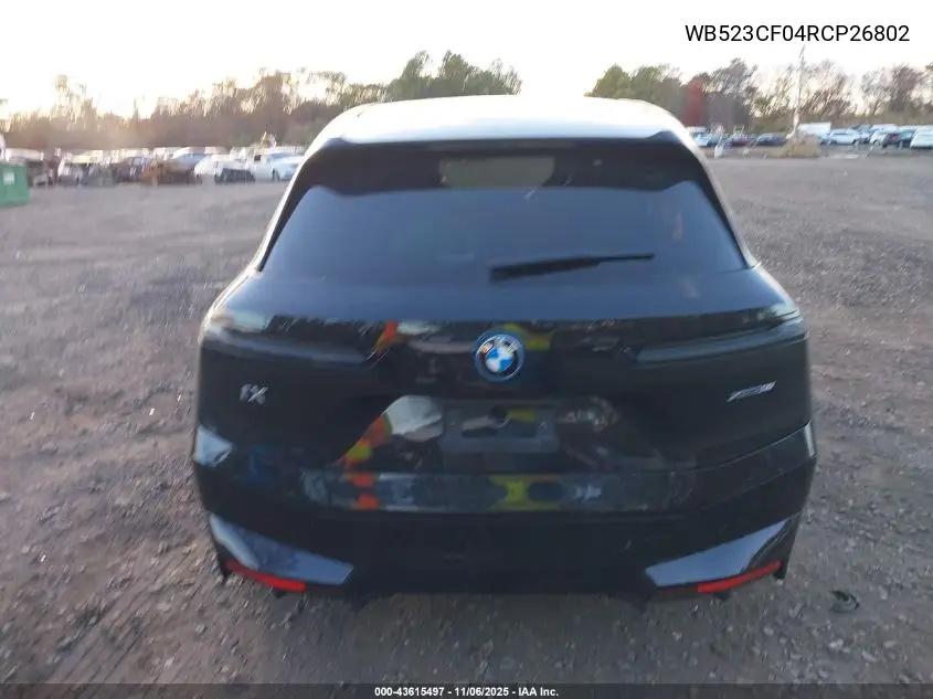 2024 BMW Ix xDrive50 VIN: WB523CF04RCP26802 Lot: 43615497