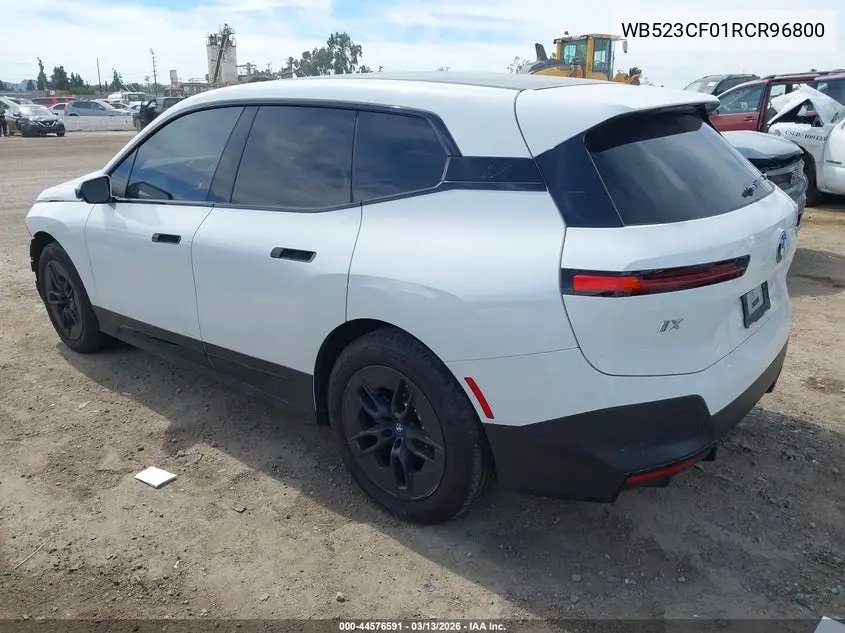 2024 BMW Ix xDrive50 VIN: WB523CF01RCR96800 Lot: 44576591