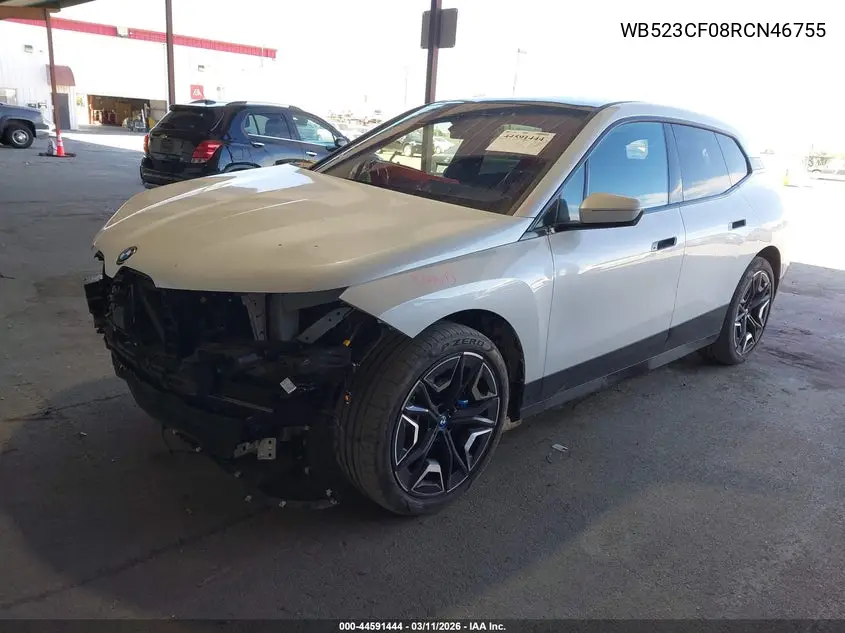 2024 BMW Ix xDrive50 VIN: WB523CF08RCN46755 Lot: 44591444