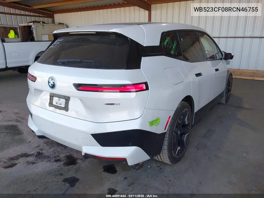 2024 BMW Ix xDrive50 VIN: WB523CF08RCN46755 Lot: 44591444