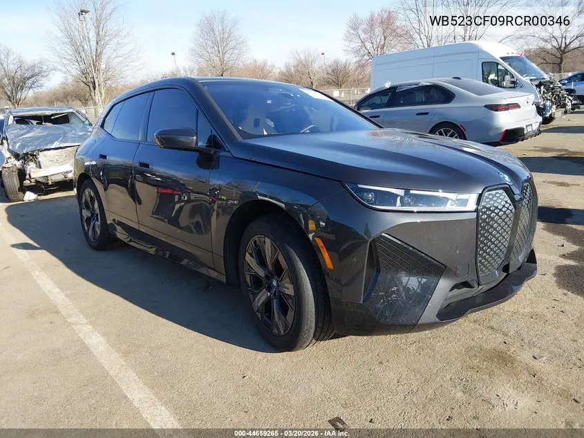 2024 BMW Ix xDrive50 VIN: WB523CF09RCR00346 Lot: 44659265