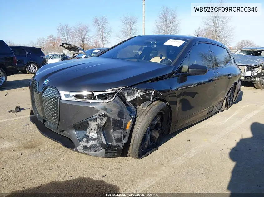 2024 BMW Ix xDrive50 VIN: WB523CF09RCR00346 Lot: 44659265