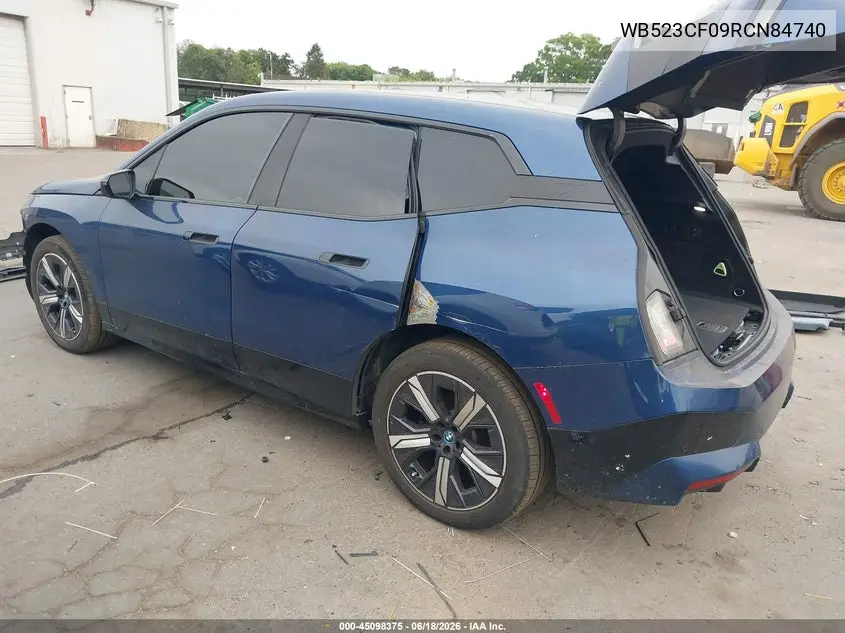 2024 BMW Ix xDrive50 VIN: WB523CF09RCN84740 Lot: 45098375