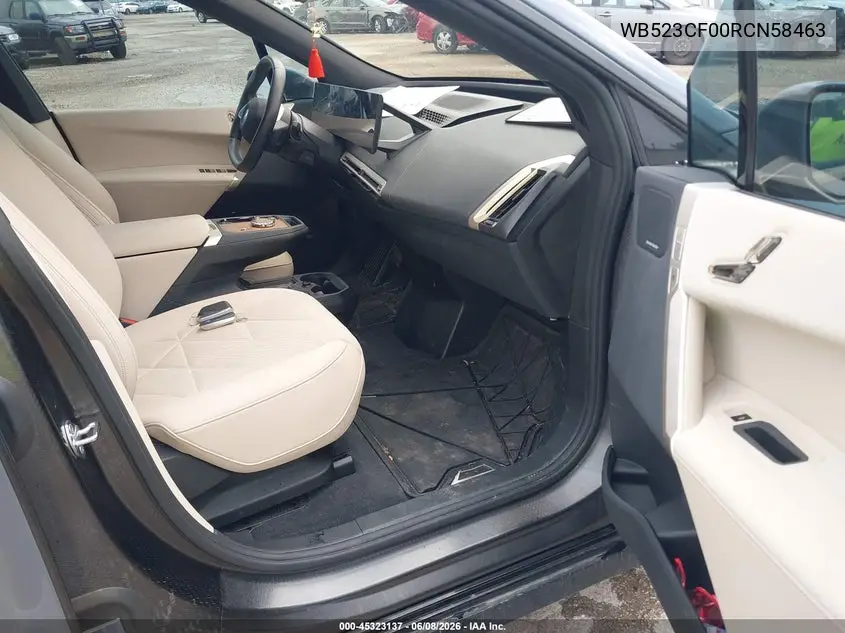 2024 BMW Ix xDrive50 VIN: WB523CF00RCN58463 Lot: 45323137